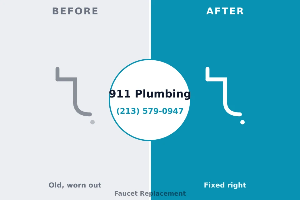 Before and after: plumbing repair Lebanon, OH